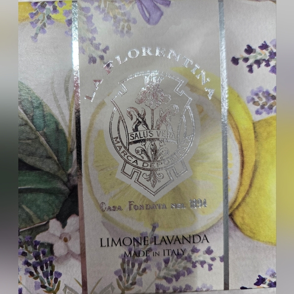 La Florentina Italian Soap Lemon Lavender Handmade Soaps NEW Made in Italy - Picture 5 of 5